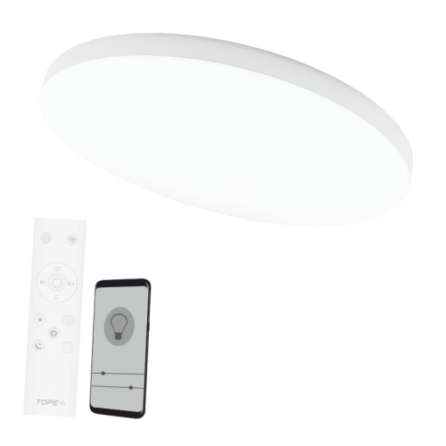 60W apvalus baltas lubinis LED šviestuvas BOLTON